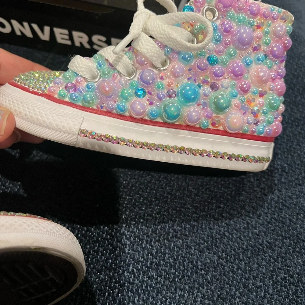 Converse Multicolor‎ Beaded High Tops